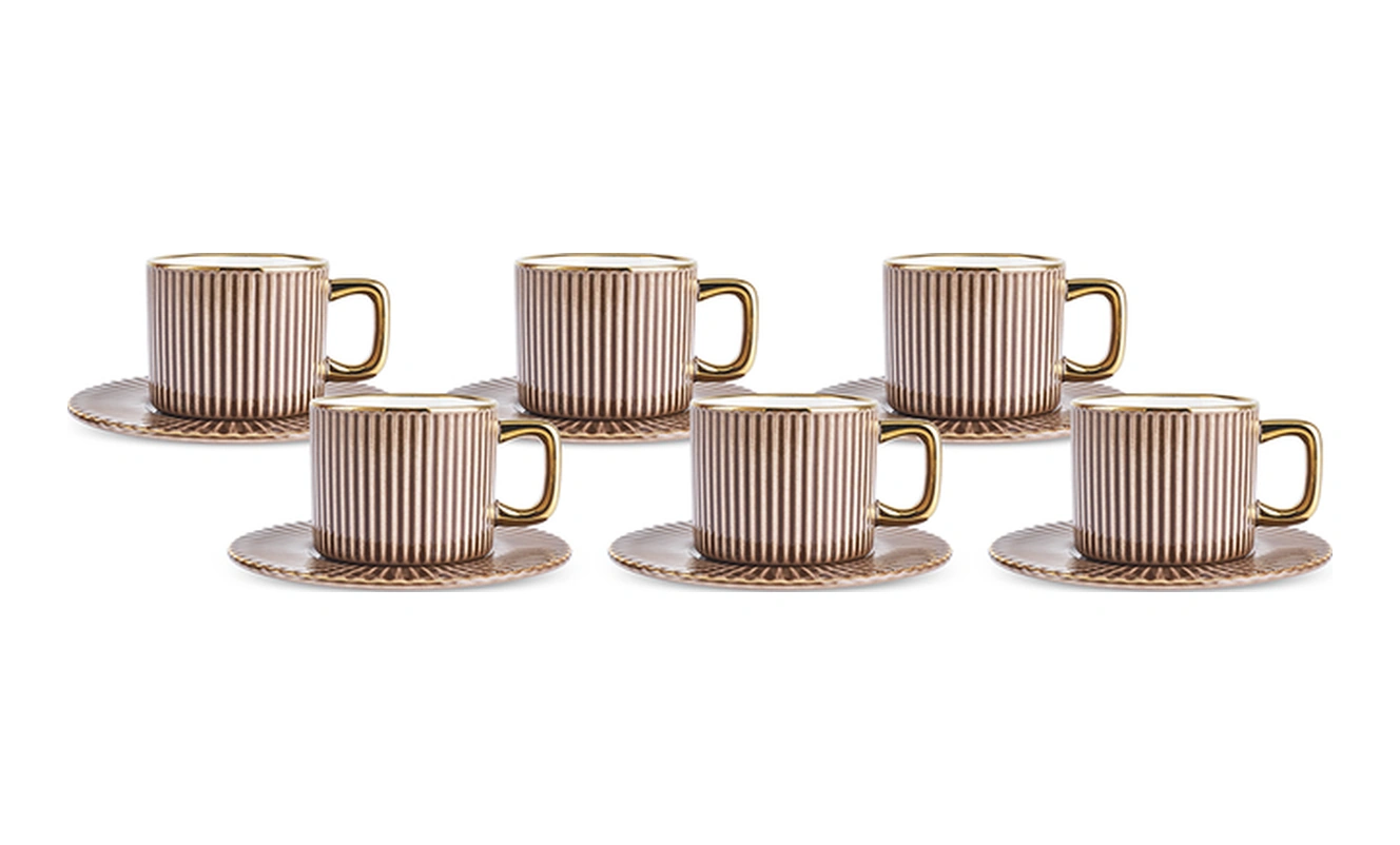 Karaca Massimo 6 Kişilik Kahve Fincanı 90 Ml Kahverengi