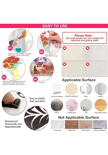 Büro Ev Ofis Dekoru İçin Tropikal Bitkiler Tasarım Duvar Stickerı Diğer