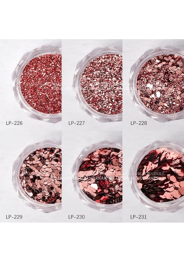 Qingmipy Kuru Gül Desenli Karışık Büyük Ve Küçük Pullu Şık Tırnak Dekoru