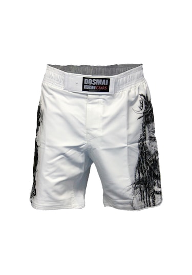 Dosmai Martial Mma Dijital Baskılı Şort Beyaz Mms222