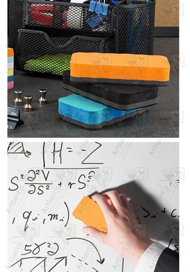 Yazı Tahta Silgisi Eva 3 Adet Beyaz Yazı Tahtası Silgisi Kaliteli Keçe Uçlu Eva Okul Sınıf Ofis Kuru Silgi Diğer