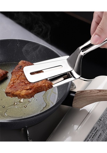 Cbtx Paslanmaz Çelik Çift Taraflı Et Spatula Maşası