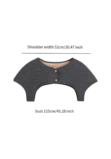 Suntek Giyilebilir Omuz Sargısı Şal Koruyucusu Yaşlı Xl Koyu Gri