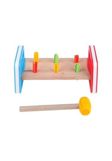 Kanz -Enfal Oyuncak Kanz Ahşap Tak Çak Oyunu Bebek Aktivite  Oyun