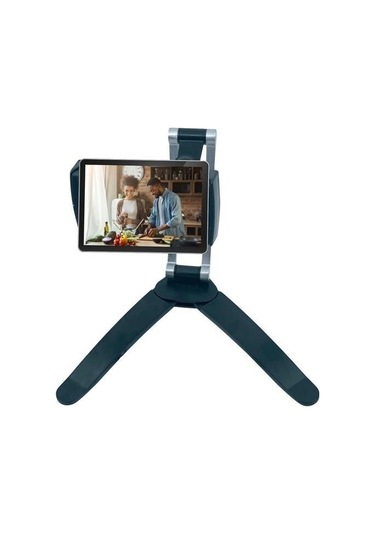 9051796498909 - Buffer 360 Derece Dönebilen Mutfak Masaüstü Telefon Tablet Tutucu Ayarlanabilir Esnek Ayaklı Metal