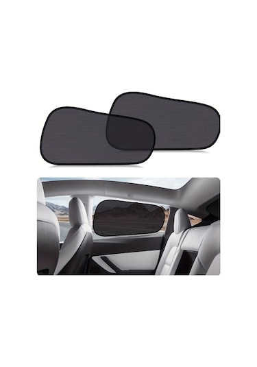 Hightower Tesla Model Y/3 Ön Arka Cam Güneşlik Seti Pvc Elektrostatik Yapışma Kolay Kurulum
