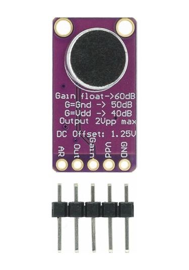 Max9814 Amplikatörlü Analog Mikrofon Modülü Stabil Otomatik 60db Kazanç Kontrol