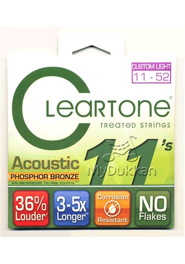 Cleartone Bronz Akustık Gıtar Telı 11-52