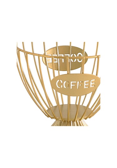 Homyl Kapsül Tutucu Pratik Kahve Pod Düzenleyici Tezgah Ofis Altın