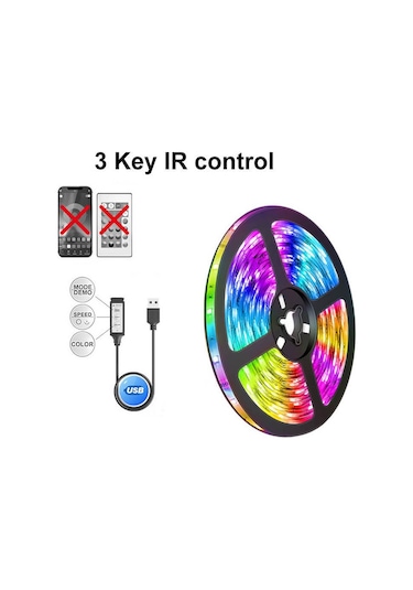 5050 Rgbw 24 Tuşlu Uzaktan Kumanda Led Ws2812 Bluetooth Led Şerit Işık Neon Gece Esports Odalarında Bilgisayar Şerit Led 56669493