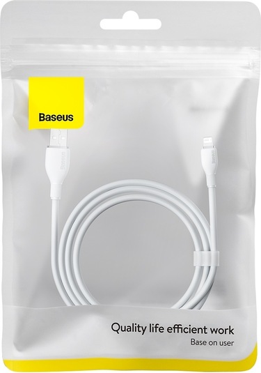 Baseus Pudding Serisi 2.4a Usb - 8 Pin Hızlı Şarj Veri Kablosu, Uzunluk:2m Cbtx