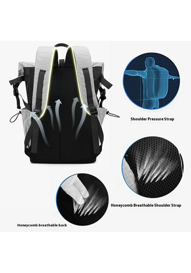 Wepower 6631 36-55l Rulo Üst Sırt Çantası Su Geçirmez Naylon Seyahat Omuz Çantası Erkekler Kadınlar İçin Yeşil