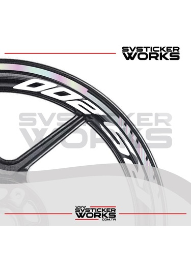 Bajaj Rs200 Jant Sticker Dış Ve İç Set Sticker Jant Şeridi Hologram