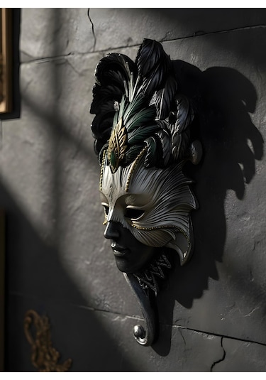 Emerald Venezia Mask Duvar Dekoru