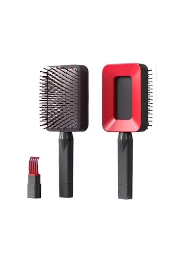 Jzcat Ev Tipi Basit Hava Yastıklı Tarak Kırmızı