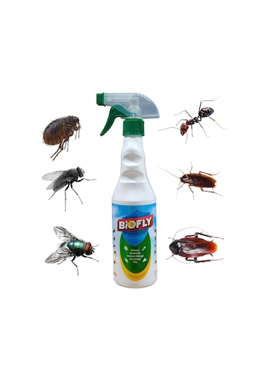 Biofly Girist Pire Karınca Sinek Hamam Böceği Sivrisinek Haşere Öldürücü 500 ML