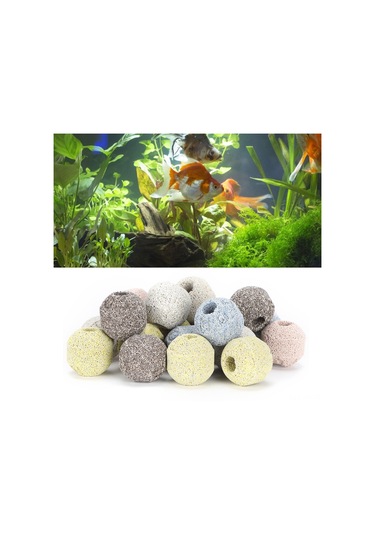 Folinda 5 Renkli Akvaryum Filtre Malzemesi: Mineral Ve Nano Spherical Toplar 500g - Su Kalitesi, Renklendirme Ve Bağışıklık Geliştirici