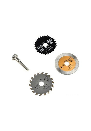 Pazly 3 Adet 54.8mm Hss Dairesel Testere Bıçağı Seti, Mandrelli Elmas Ve Alaşım Kesme Diski, Ahşap İçin