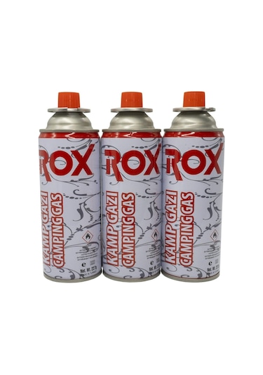 Rox Kamp Ocak Gazı Valfli Kartuş 227Gr 3 Adet Çok Renkli