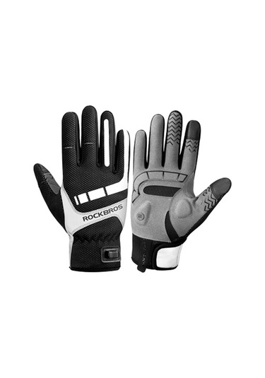 Ambition Rockbros Isıtmalı Motosiklet Eldiveni Gri