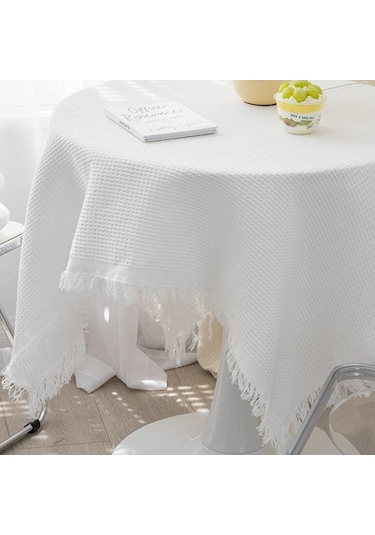 Gri Kanepe Örme Kapak Battaniye Püsküllü Goblen Yatak Masa Seyahat Dekor Battaniye Ev Otel Pamuk Yatak Ofis 90x240cm