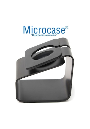 iOS Uyumlu Watch Seri 6 44 Mm Için Alüminyum Şarj Standı - Siyah (473995957)