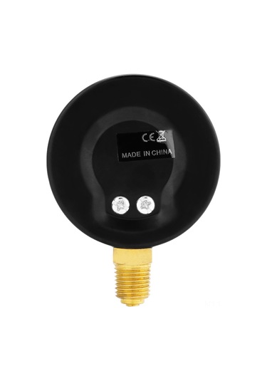 Wezone 0-10 Bar Metal Baskül Manometre, 1/4" Npt Bağlantı, Hava-su-yakıt Ölçümü, Kolay Okuma, Yan Montaj