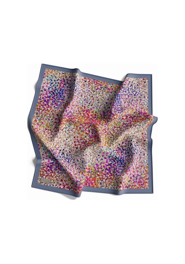90 X 90 Dijital Bambu Kraş Eşarp -03564 - 90 X 90 / Bebe Mavisi Bebe Mavisi