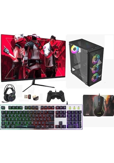 Venüs RTX27 Ryzen 5 5500 32 GB 1 TB SSD RTX3060 23.6" Dos Masaüstü Oyuncu Bilgisayarı