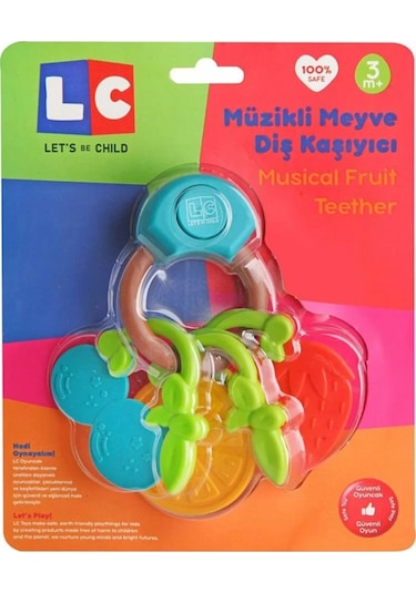 Let's Be Child Müzikli Meyve Dişlik Çıngırak Yeşil