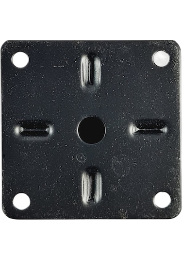 40 Lık 20 Cm Siyah Metal Yuvarlak Ayak 4 Adet