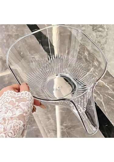 Xurunkeji Mutfak Lavabosu İçin Tahliye Sepeti Hunisi, Çok Fonksiyonlu Tahliye Sepeti Sebze Yıkama Sepeti Kuru Ve Islak Ayırma Şeffaf Xurunkeji Mutfak Lavabosu İçin Tahliye Sepeti Hunisi, Çok Fonksiyonlu Tahliye Sepeti Sebze Yıkama Sepeti Kuru Ve Islak Ayırma Şeffaf