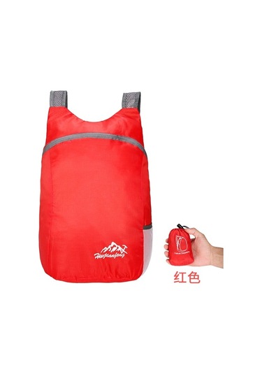 Silkroadselect Ultra Hafif Taşınabilir Katlanabilir Sırt Çantası Su Geçirmez Açık Hava Seyahati Eğlence Çantası Büyük Kapasiteli 20l Tpdzu8 Gri - Mor