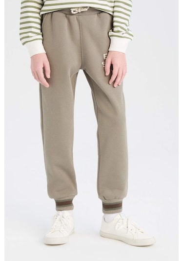 DeFacto Erkek Çocuk Beli Paçası Lastikli Cepli Baskılı Eşofman Altı D3009A824WNKH499