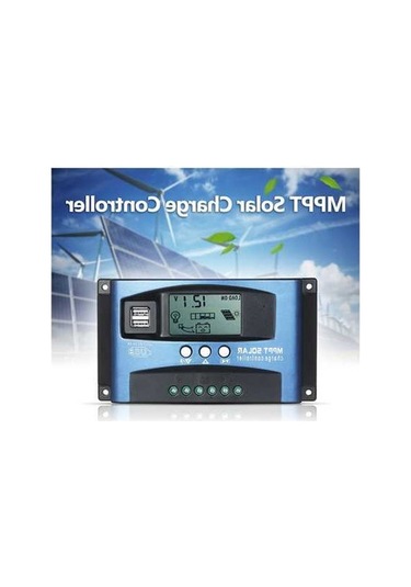 Didadodo Mppt Güneş Şarj Cihazı Çift Usb' Akıllı Lcd Ekran, 5v/2a Çıkış, 12v/24v Otomatik Tanımlama