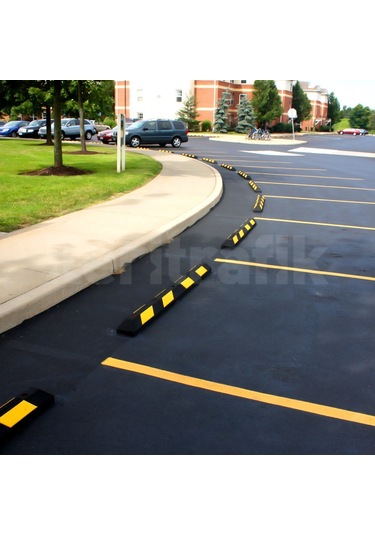 Kauçuk Araç Stoperi. Oto Park Stoperi 183x15x10 Cm