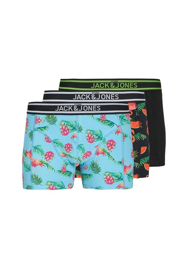 Jack Jones Erkek 3'lü Boxer 12273099-b Çok Renkli