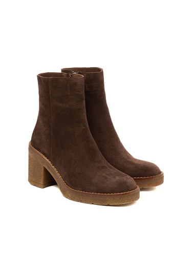Marrone Bot Kadın 25k11533xs Vergelio Suede Marrone