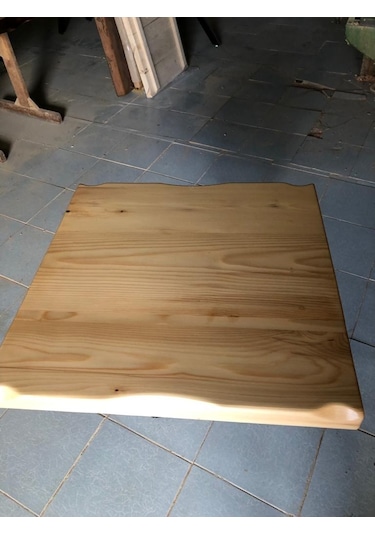 Bintaşmobilya Naturel Kayın Kütük Cafe Masası Üstü Tablası