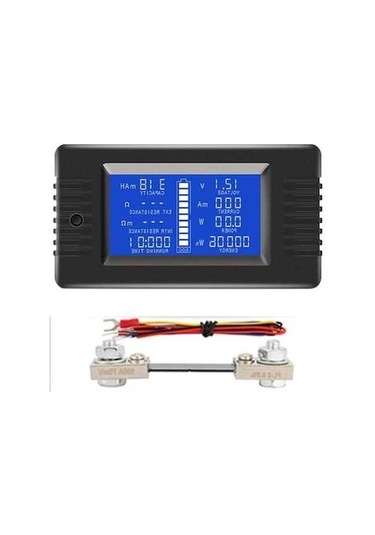 Moly Dc Voltmetre Ampermetre Lcd Ekran Dijital Wattmetre Xiaoguang Multimetre Test Cihazı 100a