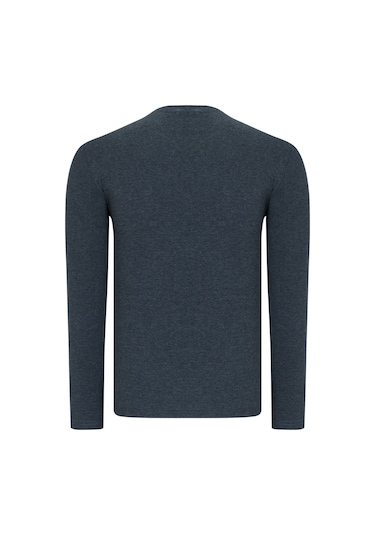 Üçlü Set T8588 Dewberry Yuvarlak Yaka Erkek Sweatshırt-siyah-antrasit-lacivert Siyah-antrasit-lacivert