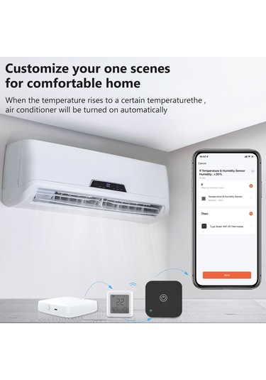 Lemestar Akıllı Ev Bluetooth Nem Ve Sıcaklık Sensörü, Lcd Ekranlı, Gerçek Zamanlı Tespit, Uygulama İle Kontrol Edilebilir