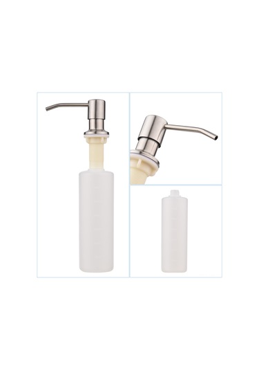 Mufunye 3 Adım El Yapımı Çevre Dostu 300ml Paslanmaz Çelikli Sabunluk - Mutfak, Banyo, Yatak Odası İçin Çok Amaçlı