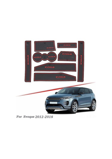 Gajeena Range Rover Evoque 2012-2018 İçin 8 Adet Kauçuk Kapı Yuva Padleri - Su Geçirmez, Sert Vuruşten Koruyucu, Kolay Temizlenir