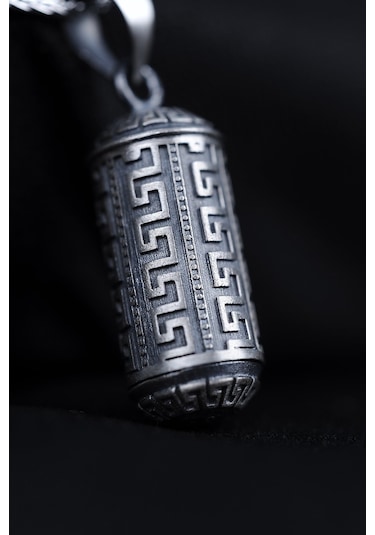 Encili Silver 925 Ayar Gümüş Cevşen Model Kolye