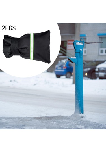 Suntek 2 Adet Dış Mekan Musluk Kapağı Çorapları Bahçe Kapakları Siyah