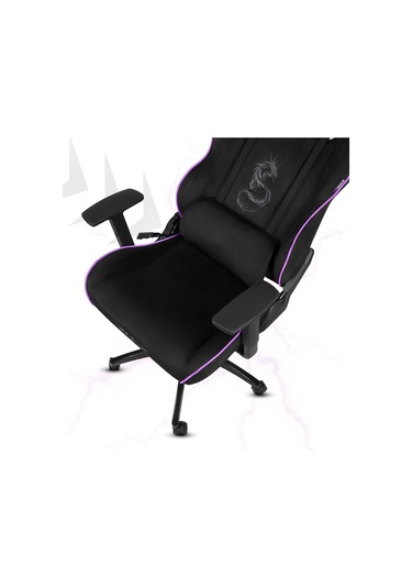 Rio Balerion Terletmez Kadife Kumaş Siyah Gaming Oyuncu Koltuğu - 17 Siyah