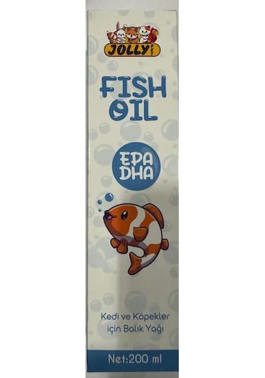 Jolly Kedi ve Köpekler İçin Balık Yağı 200 ML