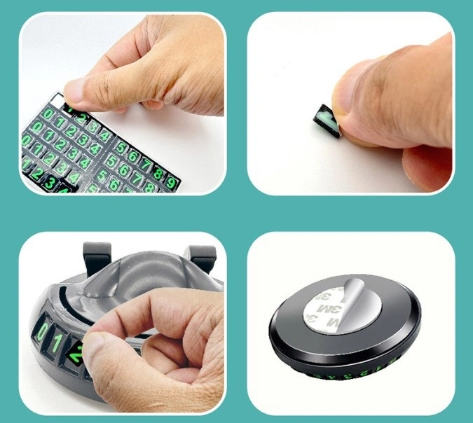 360 Dönebilen Yapışkanlı Numaratörlü Araç Telefon Tutucu 4490 Diğer