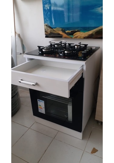 Mymobilya Ankastre Modül Fırın Ocak Dolabı Ank-01 Ücretsiz Kargo Çekmec